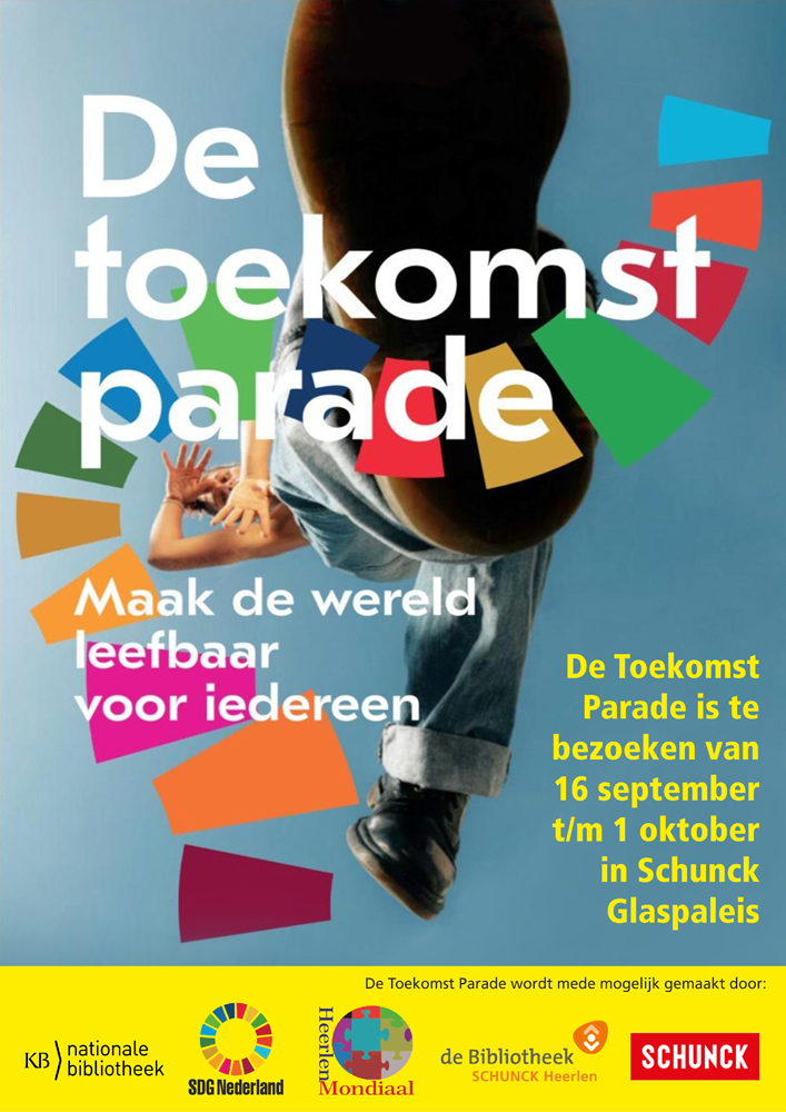 Toekomstparade poster A3 gele balk