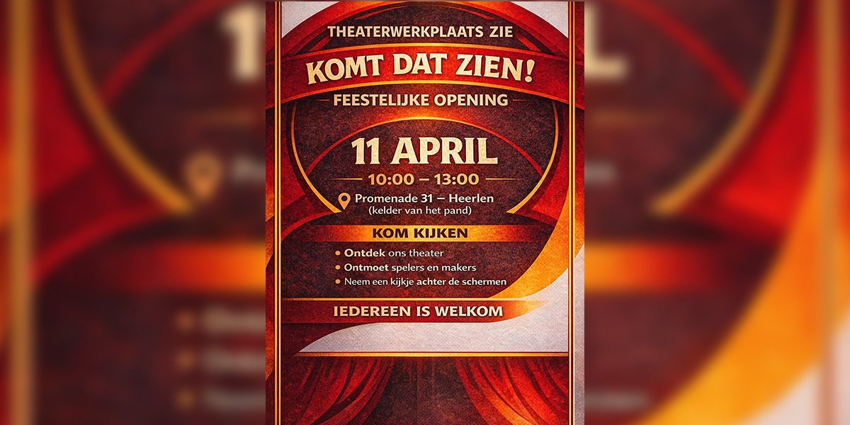 Opening theaterwerkplaats ZIE 11 04 2026ama